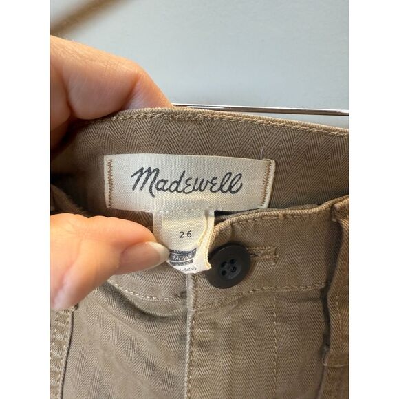 Madewell Women's NC368 Size 26 Brown The Perfect Vintage Straight Workwear Pant - Picture 5 of 7